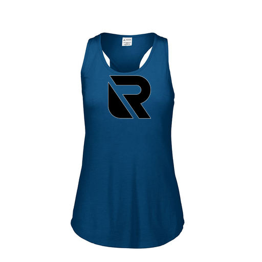 [3078.U22.S-LOGO2] Ladies Tri Blend Tank Top (Female Adult S, Navy, Logo 2)