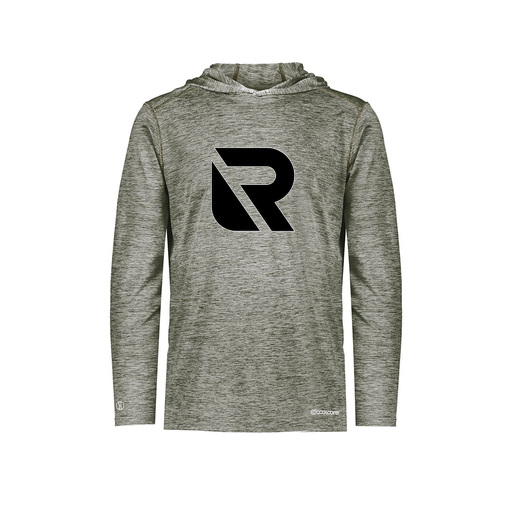 [CUS-DFW-CHGHOOD-PER-LSL-GRY-YS-LOGO2] Youth Charge Hoodie (Youth S, Gray, Logo 2)