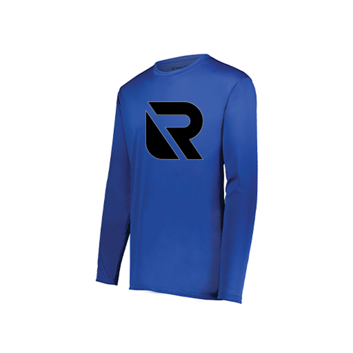 [222822.060.XS-LOGO2] Men's LS Smooth Sport Shirt (Adult XS, Royal, Logo 2)