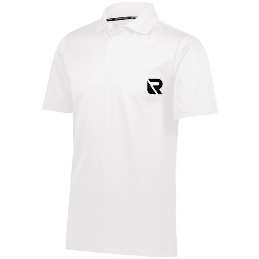 [222568.005.S-LOGO2] Men's Prism Polo (Adult S, White, Logo 2)