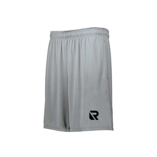 [229511.099.XS-LOGO2] Men's Swift Short (Adult XS, Silver, Logo 2)
