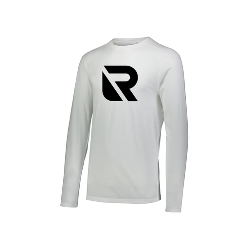 [3076.005.S-LOGO2] Youth LS Ultra-blend T-Shirt (Youth S, White, Logo 2)