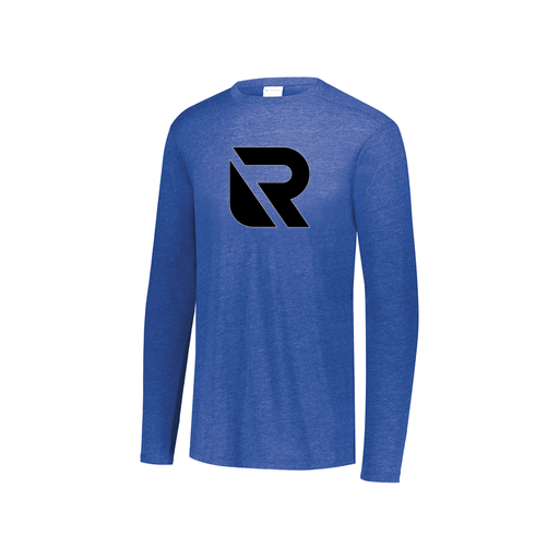 [3076.U55.S-LOGO2] Youth LS Ultra-blend T-Shirt (Youth S, Royal, Logo 2)