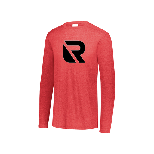 [3076.V96.S-LOGO2] Youth LS Ultra-blend T-Shirt (Youth S, Red, Logo 2)