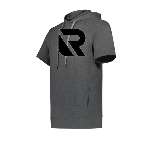 [222605-GRY-YS-LOGO2] YOUTH VENTURA SOFT KNIT SHORT SLEEVE HOODIE (Youth S, Gray, Logo 2)