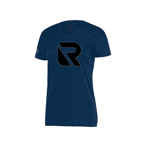 [222820.065.S-LOGO2] Ladies Movement Dri Fit Shirt (Female Adult S, Navy, Logo 2)