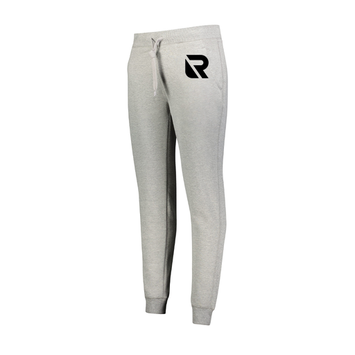 [229748.017.XS-LOGO2] Ladies 60/40 Fleece Jogger (Female Adult XS, Silver, Logo 2)