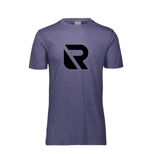 [FTSCUBNV-YS-LOGO2] Decker Youth Tri-Blend T-Shirt - Short Sleeve (Youth S, Navy, Logo 2)