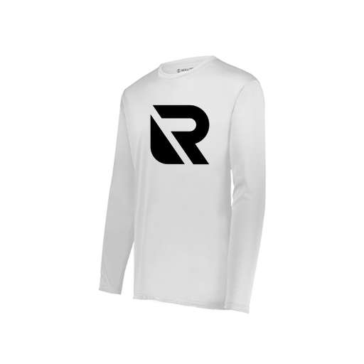 [222822.005.XS-LOGO2] Men's LS Smooth Sport Shirt (Adult XS, White, Logo 2)
