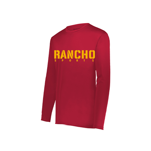 [222822.083.XS-LOGO3] Men's LS Smooth Sport Shirt (Adult XS, Red, Logo 3)