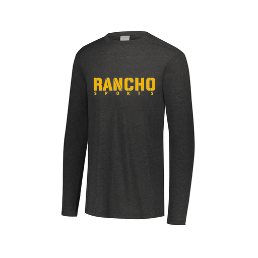 [FTLCUBBK-AXS-LOGO3] Decker Men's Tri-Blend T-Shirt - Long Sleeve (Adult XS, Black, Logo 3)