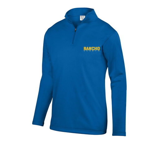 [DFW-FFQZ-RYL-AS-LOGO3] Decker Men's FlexFleece 1/4 Zip (Adult S, Royal, Logo 3)